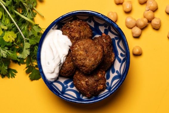 Falafels, sauce blanche